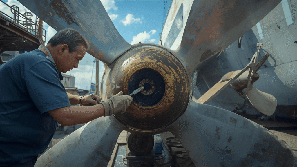 Propeller polishing in Singapore
